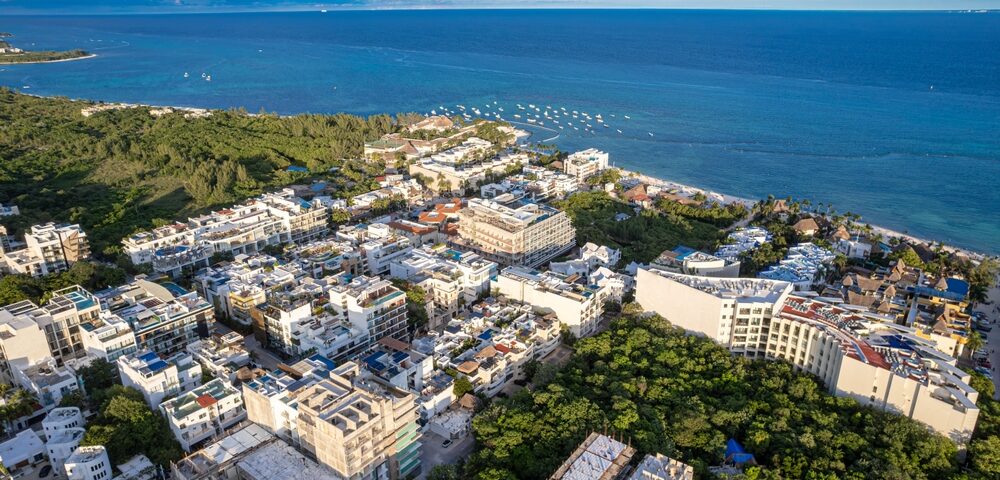 playa del carmen von oben