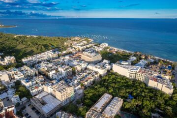 playa del carmen von oben