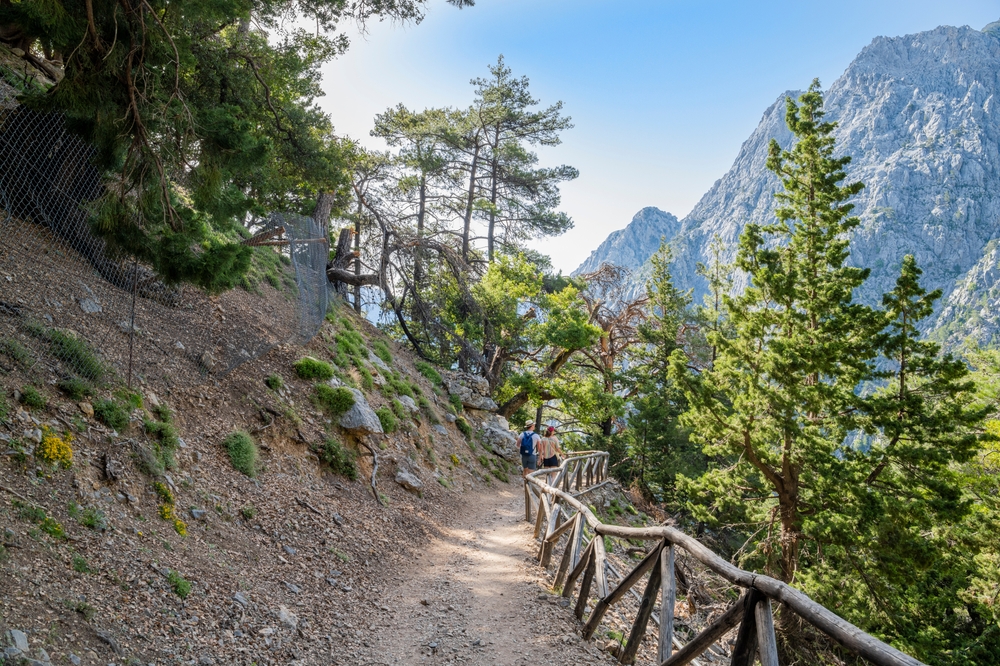 wanderung durch kretas gebirge